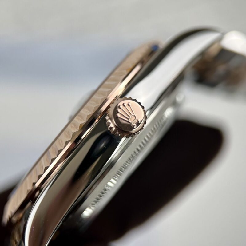 ĐỒNG HỒ ĐÔI ROLEX DATEJUST BỌC VÀNG 18K MẶT SỐ HỒNG SUNBURT 31-41MM