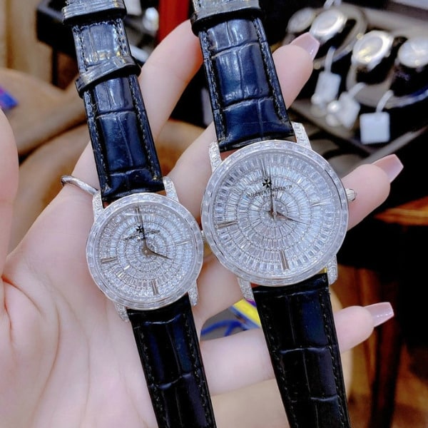 Đồng hồ đôi Vacheron Constantin đính full đá