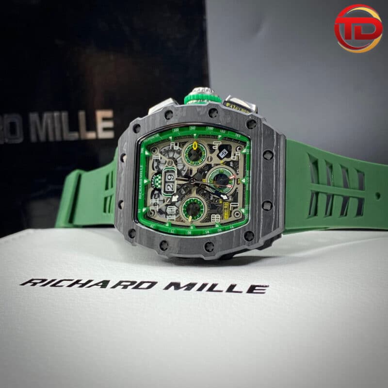 ĐỒNG HỒ RICHARD MILLE RM11-03RG/003 VỎ CARBON REP 11 MÀU XANH 44MM