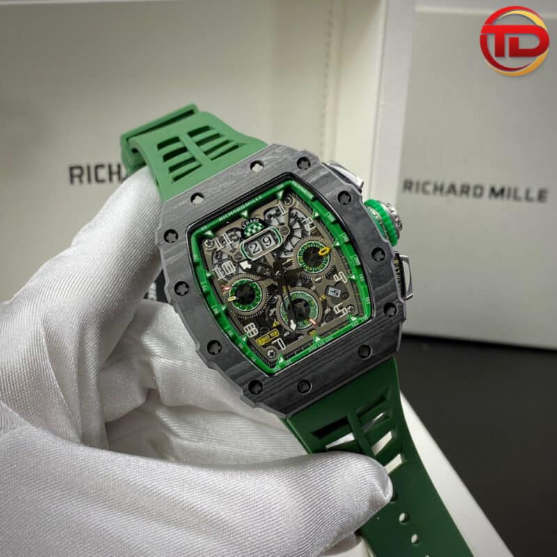 ĐỒNG HỒ RICHARD MILLE RM11-03RG/003 VỎ CARBON REP 11 MÀU XANH 44MM