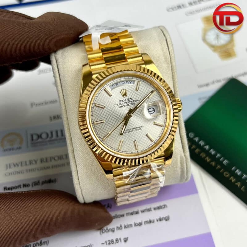 ĐỒNG HỒ ROLEX REP 11 DAY-DATE BỌC VÀNG 18K GM FACTORY 41MM
