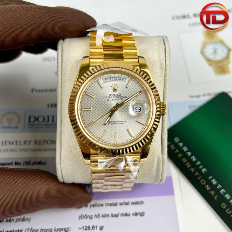 ĐỒNG HỒ ROLEX REP 11 DAY-DATE BỌC VÀNG 18K GM FACTORY 41MM
