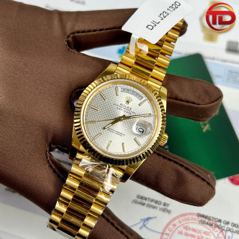 ĐỒNG HỒ ROLEX REP 11 DAY-DATE BỌC VÀNG 18K GM FACTORY 41MM