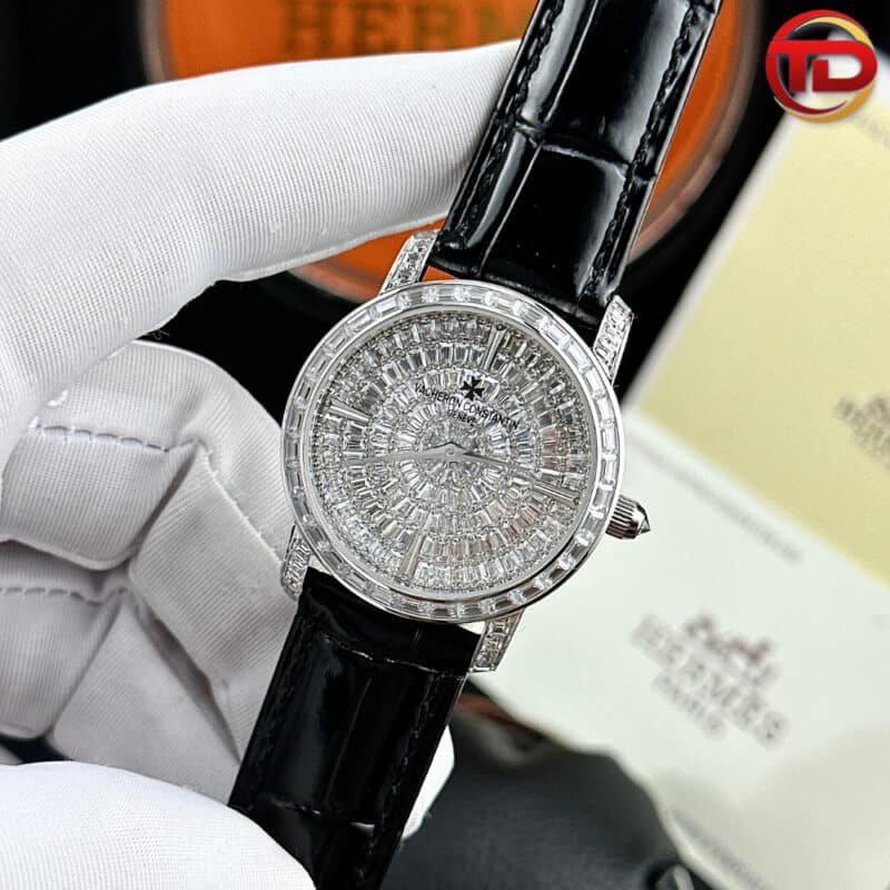 ĐỒNG HỒ VACHERON CONSTANTIN NỮ REPLICA SIÊU CẤP ĐÍNH FULL ĐÁ 34MM