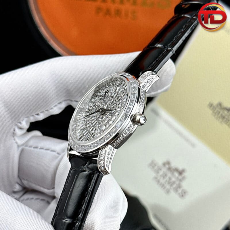 ĐỒNG HỒ VACHERON CONSTANTIN NỮ REPLICA SIÊU CẤP ĐÍNH FULL ĐÁ 34MM