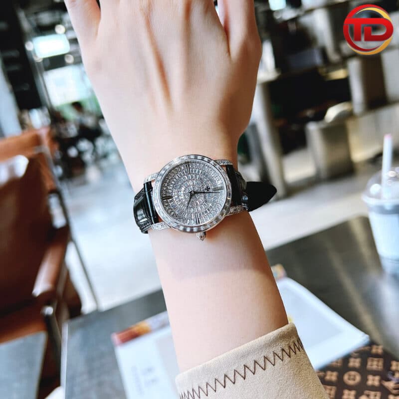 ĐỒNG HỒ VACHERON CONSTANTIN NỮ REPLICA SIÊU CẤP ĐÍNH FULL ĐÁ 34MM