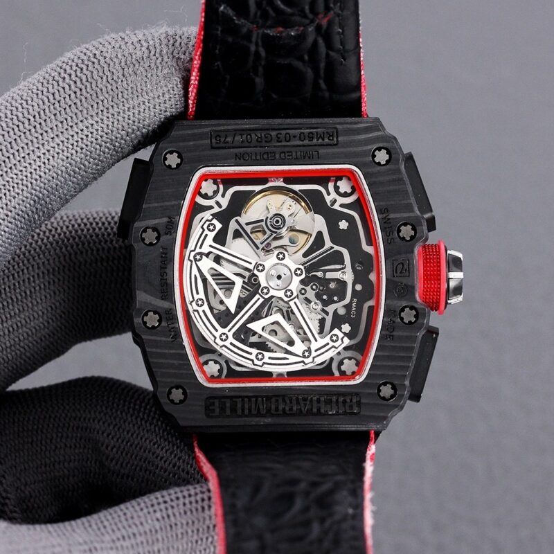 ĐỒNG HỒ RICHARD MILLE REP 11 RM 50-03 MCLAREN DÂY VẢI ĐỎ