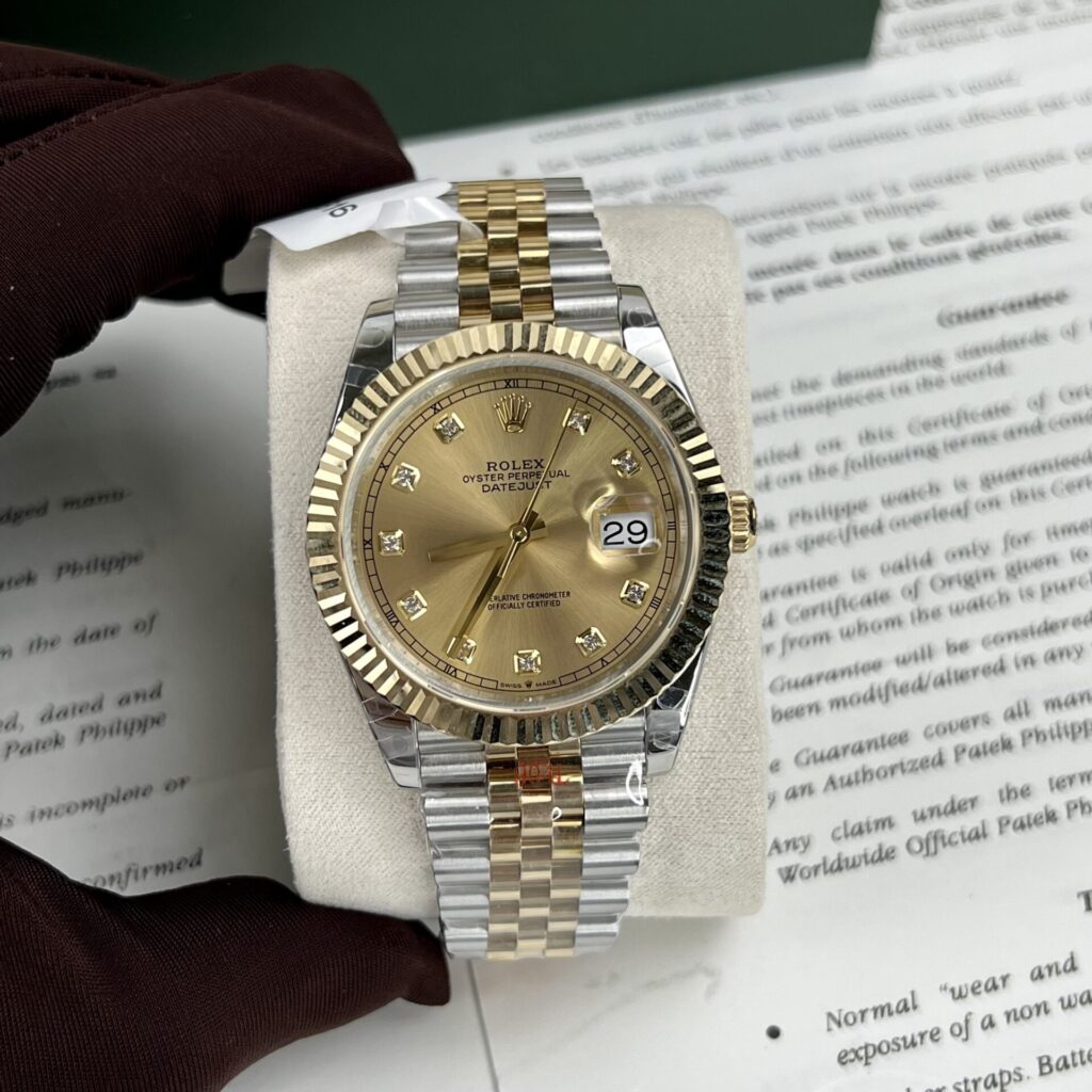 ĐỒNG HỒ ROLEX DATEJUST 126233 BỌC VÀNG 18K REP 11 MÁY THỤY SỸ