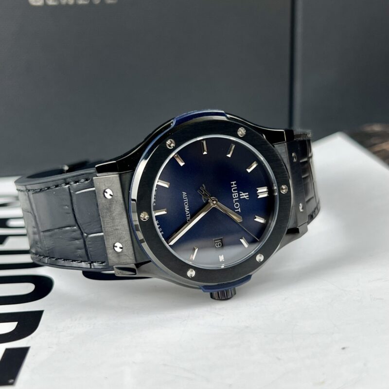 ĐỒNG HỒ HUBLOT CLASSIC FUSION MẶT XANH VỎ CERAMIC REP 1:1 GS FACTORY