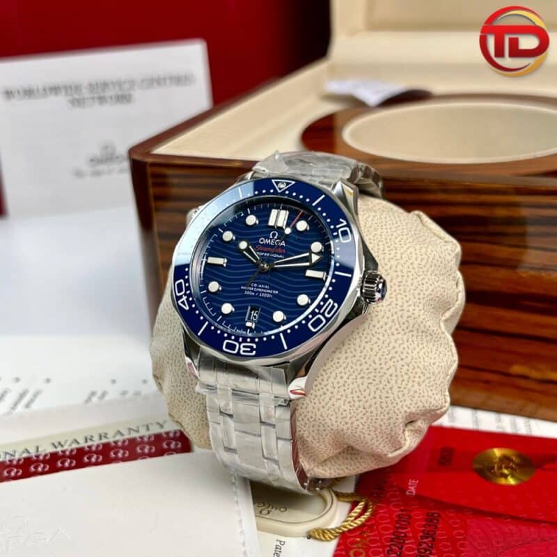 ĐỒNG HỒ OMEGA REP 11 SEAMATER 300M MẶT SỐ XANH