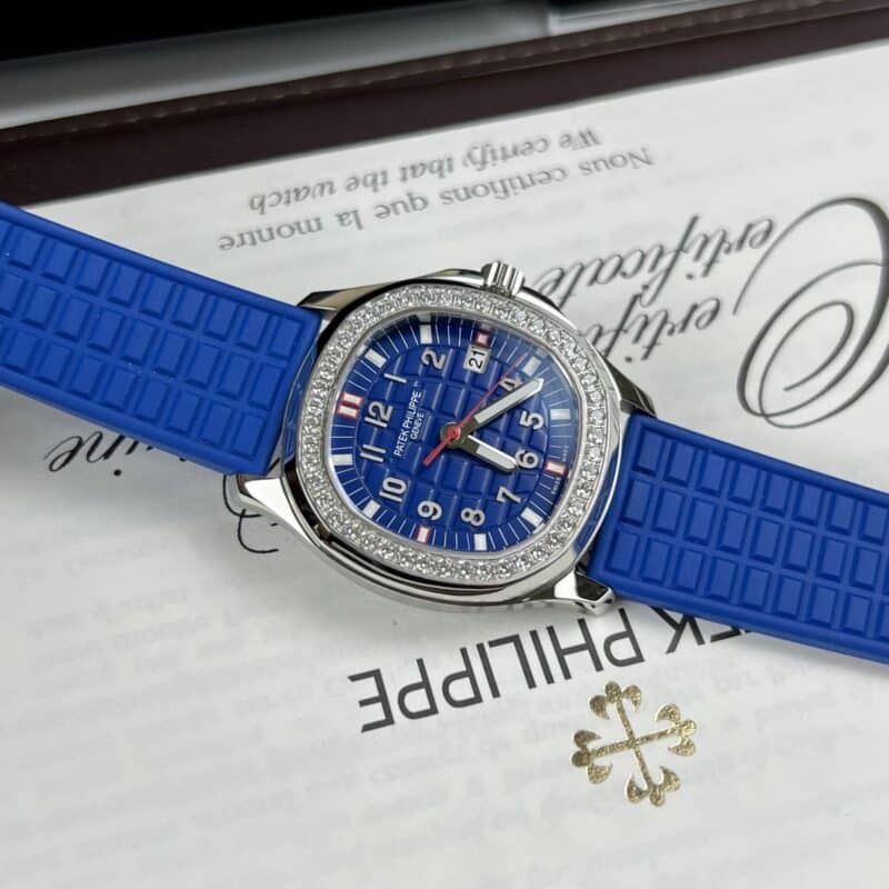 ĐỒNG HỒ NỮ PATEK PHILIPPE AQUANAUT 5067 MÀU XANH NAVY FAKE 1:1 THỤY SỸ