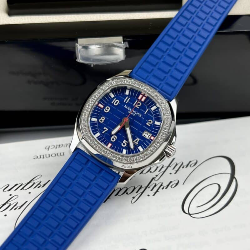 ĐỒNG HỒ NỮ PATEK PHILIPPE AQUANAUT 5067 MÀU XANH NAVY FAKE 1:1 THỤY SỸ