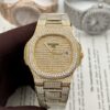ĐỒNG HỒ PATEK PHILIPPE NAUTILUS 5719 ĐÍNH FULL ĐÁ REPLICA 11 MS FACTORY
