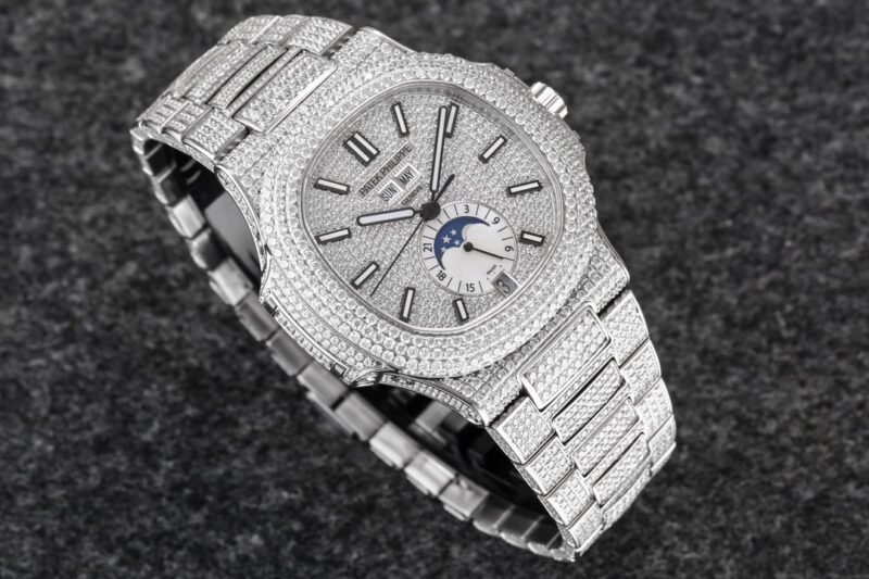 ĐỒNG HỒ PATEK PHILIPPE NAUTILUS 5726/1A-014 REPLCIA 1:1 FULL ĐÁ R8 FACTORY