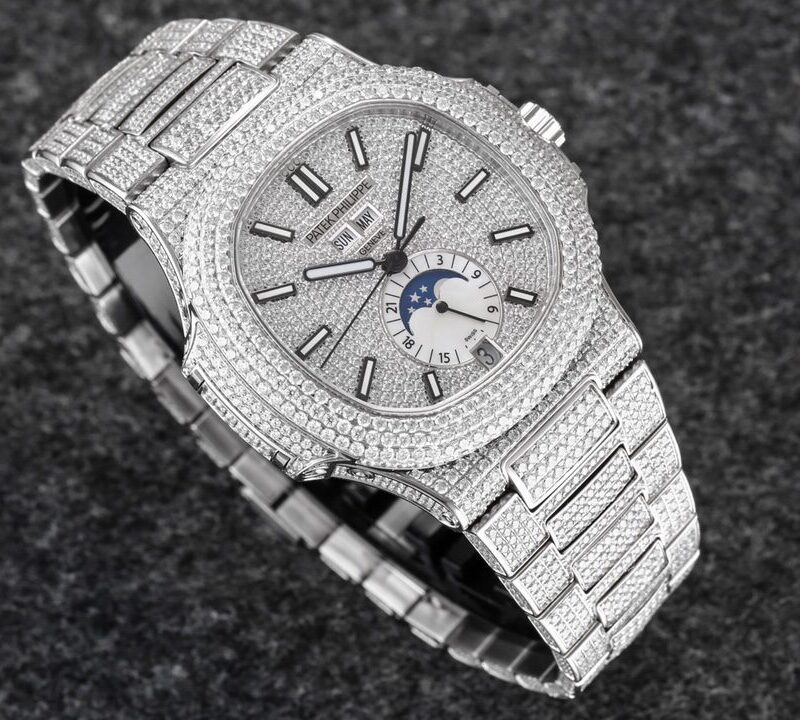ĐỒNG HỒ PATEK PHILIPPE NAUTILUS 5726/1A-014 REPLCIA 1:1 FULL ĐÁ R8 FACTORY