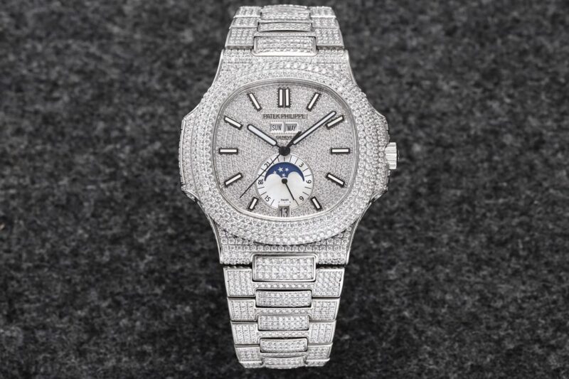 ĐỒNG HỒ PATEK PHILIPPE NAUTILUS 5726/1A-014 REPLCIA 1:1 FULL ĐÁ R8 FACTORY