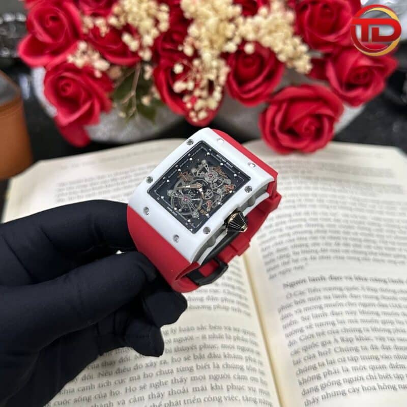 ĐỒNG HỒ RICHARD MILLE SIÊU CẤP 1:1 RM 017 VỎ GỐM TRẮNG HÀNG HIẾM