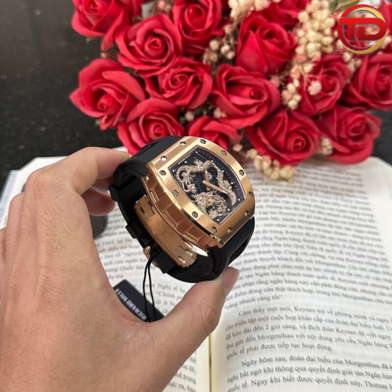 ĐỒNG HỒ RICHARD MILLE SUPER FAKE RM 57-03 DRAGON GOLD