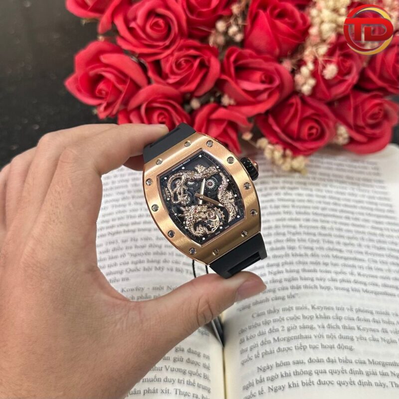 ĐỒNG HỒ RICHARD MILLE SUPER FAKE RM 57-03 DRAGON GOLD