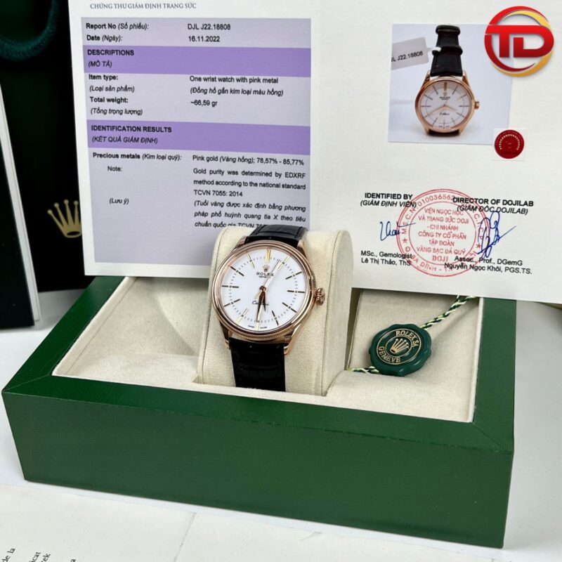 ĐỒNG HỒ ROLEX CELLINI REP 11 BỌC VÀNG HỒNG 18K VIP HONGKONG