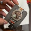 ĐỒNG HỒ ROLEX FAKE DATEJUST MẶT CHOCOLATE NIỀNG ĐÁ TW FACTORY 31MM