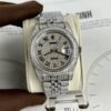 ĐỒNG HỒ ROLEX DATEJUST REP 11 ĐÍNH FULL ĐÁ CỌC SỐ LA MÃ