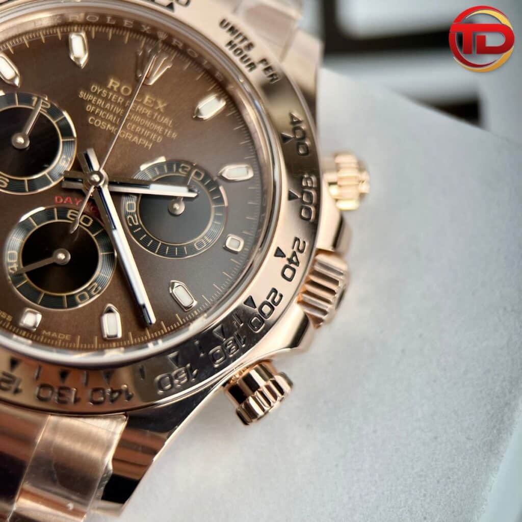 ĐỒNG HỒ ROLEX REP 1:1 DAYTONA BỌC VÀNG VIP MẶT SỐ SOCOLA
