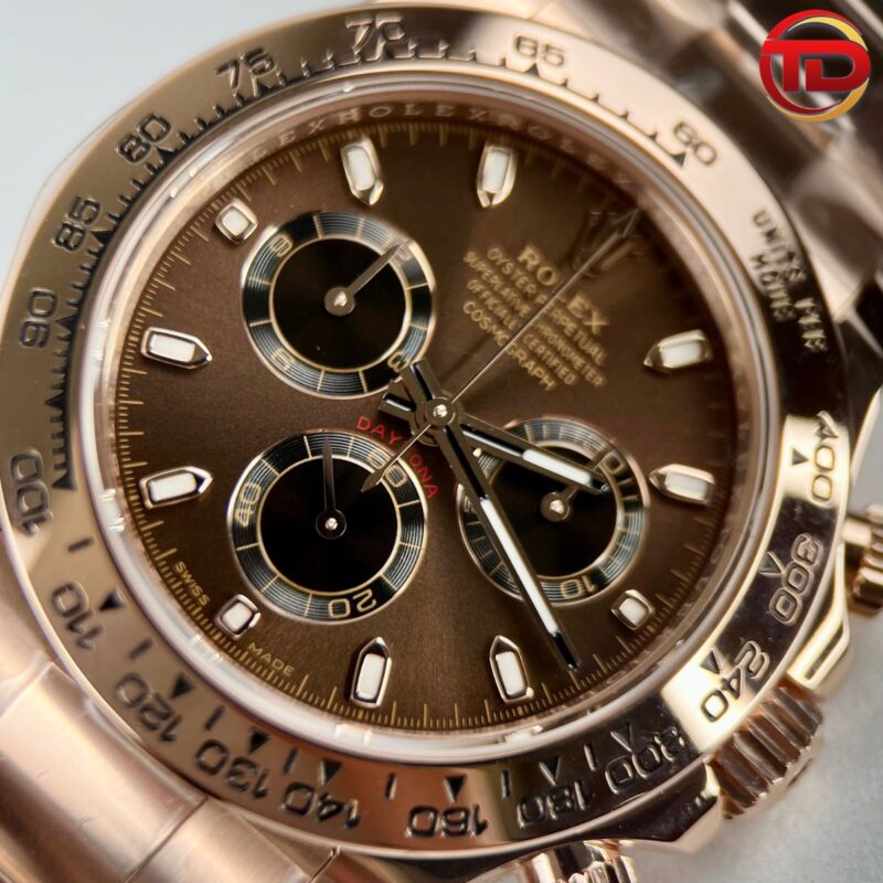 ĐỒNG HỒ ROLEX REP 1:1 DAYTONA BỌC VÀNG VIP MẶT SỐ SOCOLA