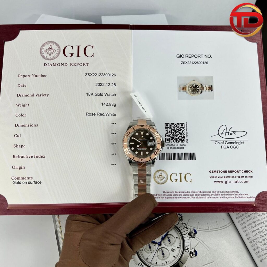 ĐỒNG HỒ ROLEX YACHT-MASTER REP 11 BỌC VÀNG 18K VIP HONGKONG