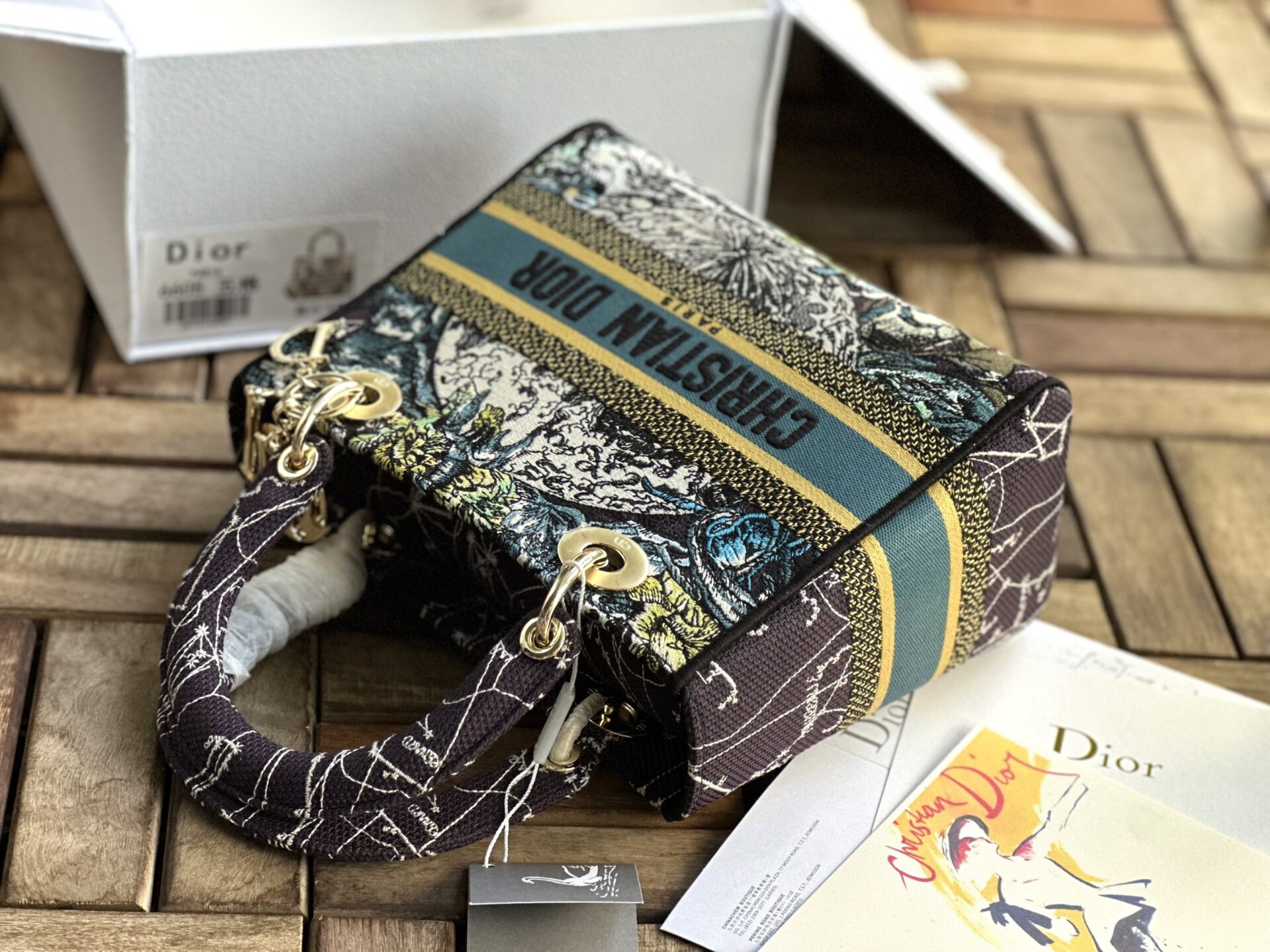 z4125555074424_6bb6dde36b131f7bfb5ebe37e6fda587 TÚI XÁCH NỮ DIOR LADY SMALL SIZE SIÊU CẤP HỌA TIẾT THÊU TAY FULLBOX HỌA TIẾT RỪNG XANH