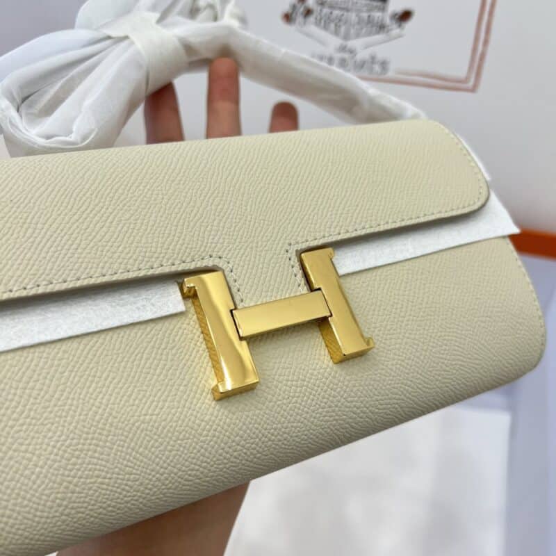 TÚI XÁCH HM CONSTANCE SLIM ESPOM CLUCHT WOC 2023 SIÊU CẤP FULLBOX MÀU TRẮNG SỮA
