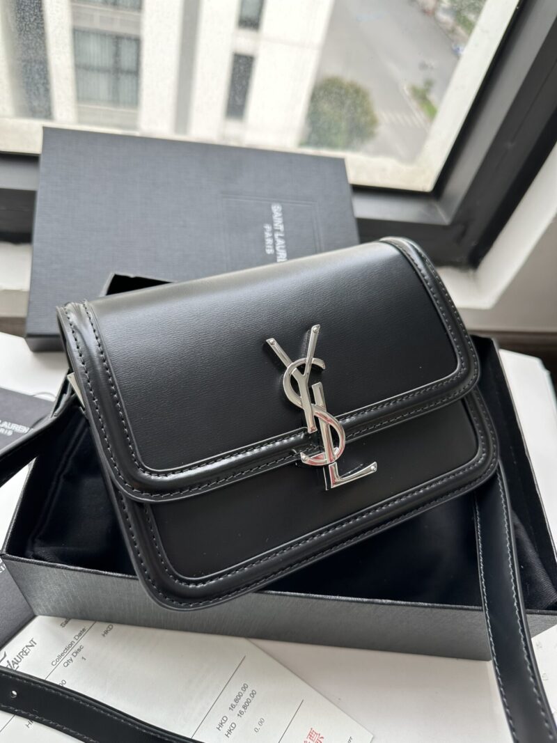 TÚI YSL SAINT LAURENT SOLFERINO MEDIUM SATCHEL NGUYÊN BẢN DA ĐEN FULLBOX