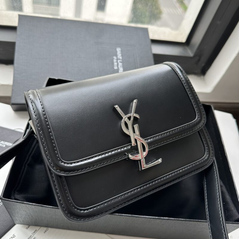 TÚI YSL SAINT LAURENT SOLFERINO MEDIUM SATCHEL NGUYÊN BẢN DA ĐEN FULLBOX