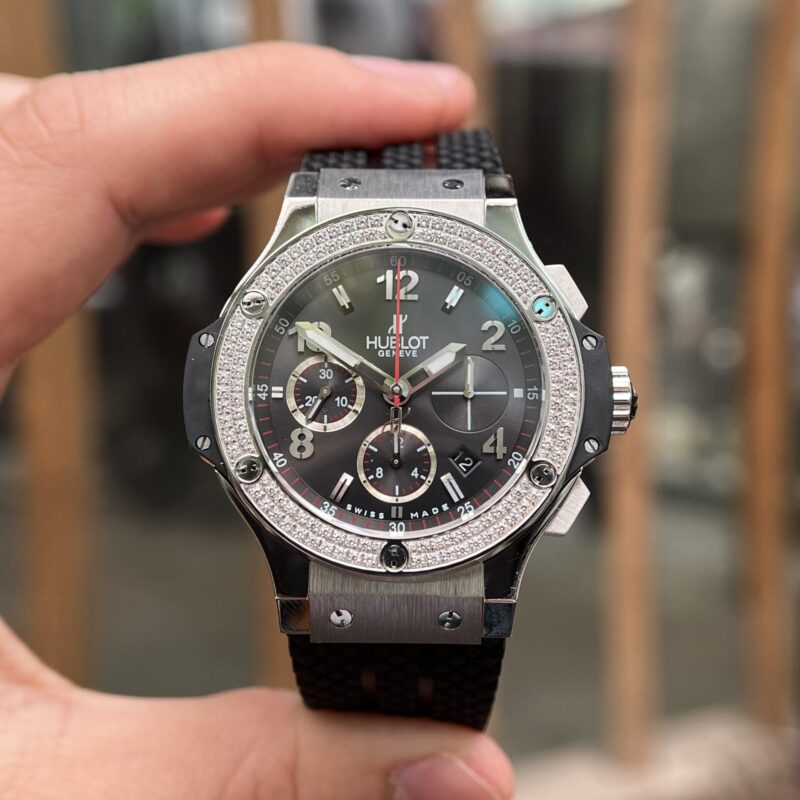 ĐỒNG HỒ HUBLOT BIG BANG STEEL DIAMONDS ĐÍNH ĐÁ FAKE 1:1 HB FACTORY