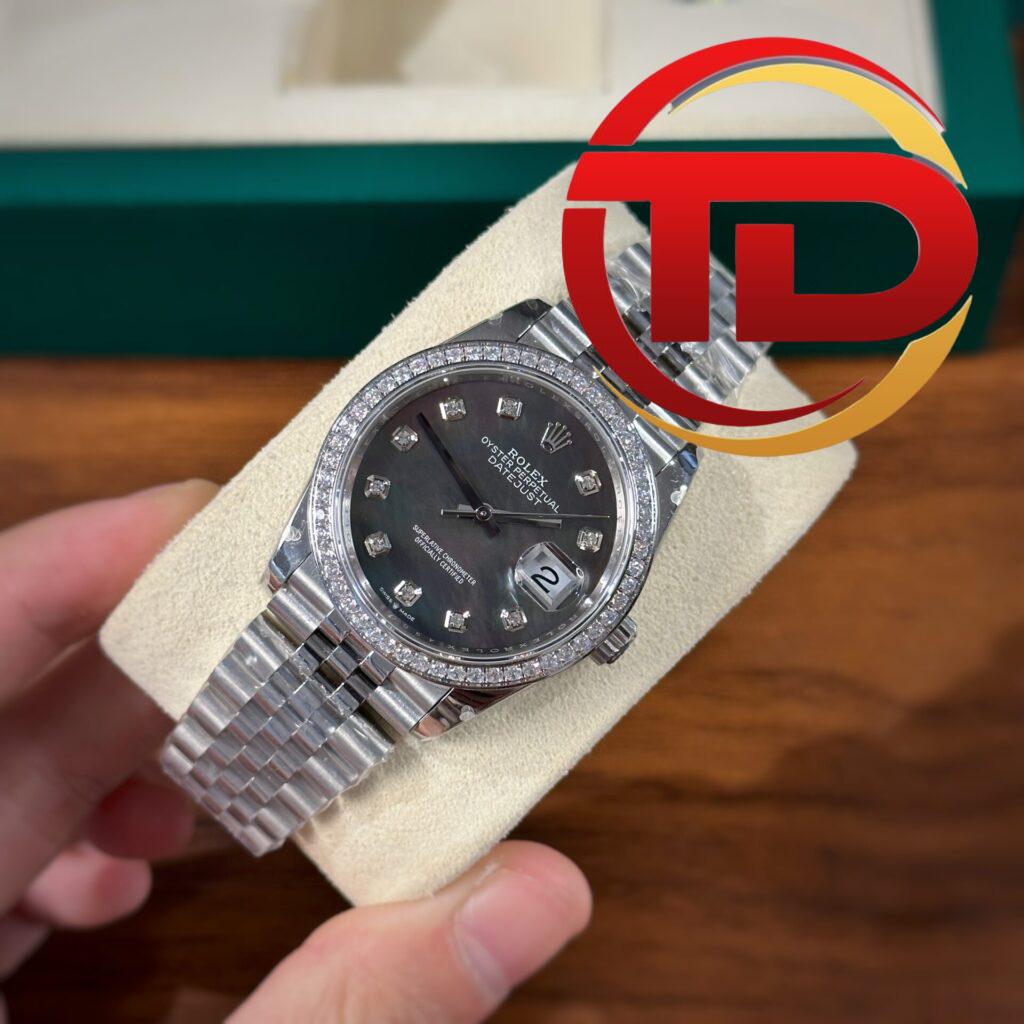 ĐỒNG HỒ ROLEX DATEJUST 116234 NIỀNG ĐÁ MẶT XÀ CỪ TÍM FAKE 1:1 CAO CẤP