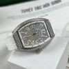 ĐỒNG HỒ NỮ FRANCK MULLER FAKE 1:1 V32 MÁY THỤY SĨ MÀU TRẮNG ABF 36MM