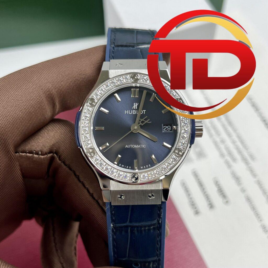 ĐỒNG HỒ HUBLOT NỮ SIÊU CẤP CLASSIC FUSION VIỀN ĐÁ MỘT HÀNG HB FACTORY