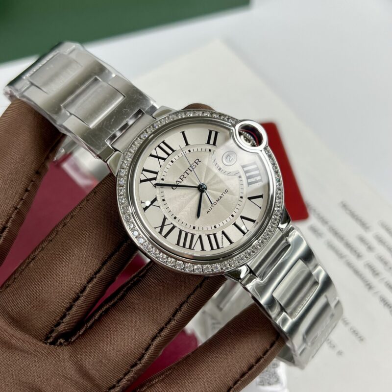ĐỒNG HỒ CARTIER BALLON BLEU W4BB0023 NIỀNG ĐÁ REPLICA 1:1 NỮ