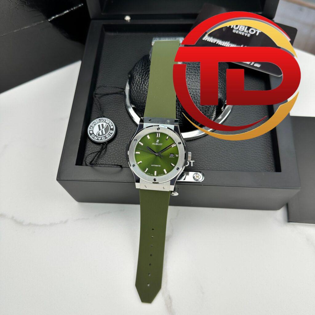 ĐỒNG HỒ HUBLOT CLASSIC FUSION MÀU XANH LÁ MẠ REP 1:1 JJ FACTORY