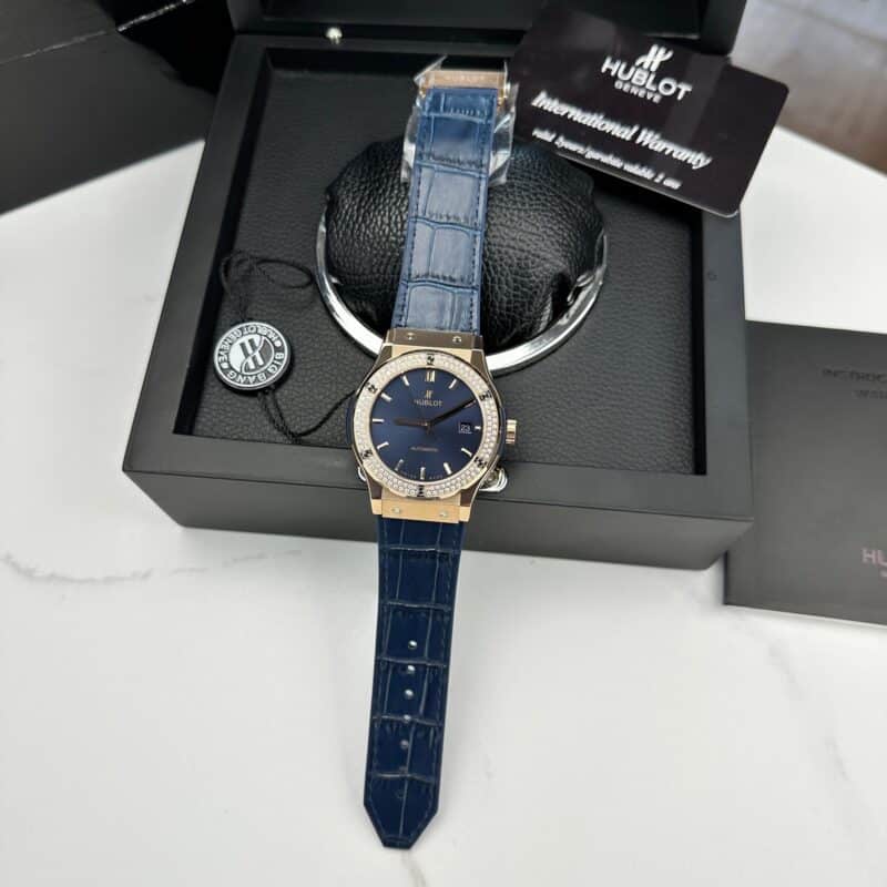 ĐỒNG HỒ HUBLOT CLASSIC FUSION KING GOLD NIỀNG ĐÁ FAKE