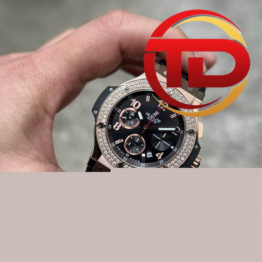 ĐỒNG HỒ HUBLOT BIG BANG GOLD PAVÉ ĐÍNH ĐÁ FAKE 1:1 HB FACTORY