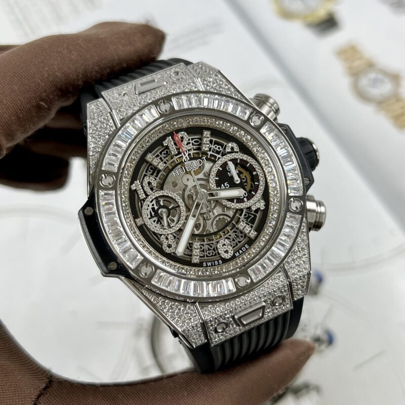 ĐỒNG HỒ HUBLOT BIG BANG UNICO ĐÍNH FULL ĐÁ REP 1:1 CAO CẤP