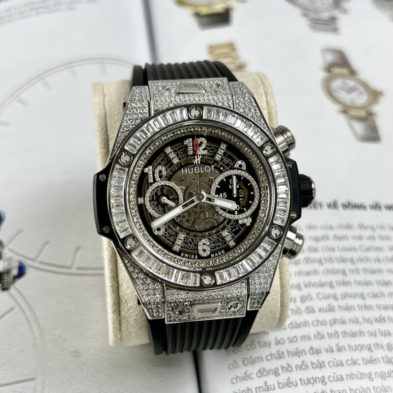 ĐỒNG HỒ HUBLOT BIG BANG UNICO ĐÍNH FULL ĐÁ REP 1:1 CAO CẤP