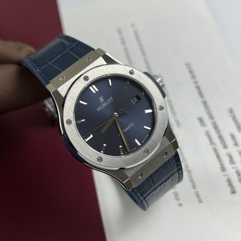 ĐỒNG HỒ NAM HUBLOT CLASSIC FUSION BLUE DIAL REP 1:1 HB FACTORY