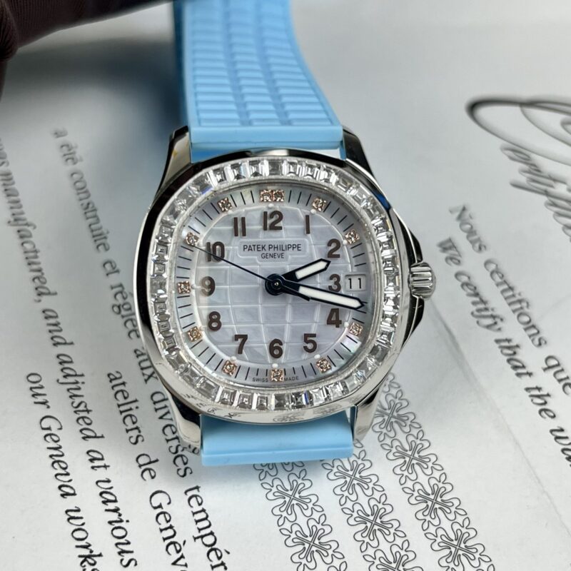 ĐỒNG HỒ PATEK PHILIPPE AQUANAUT 5072G-001 REP 11 MẶT KHẢM TRAI CỌC SỐ VÀNG HỒNG