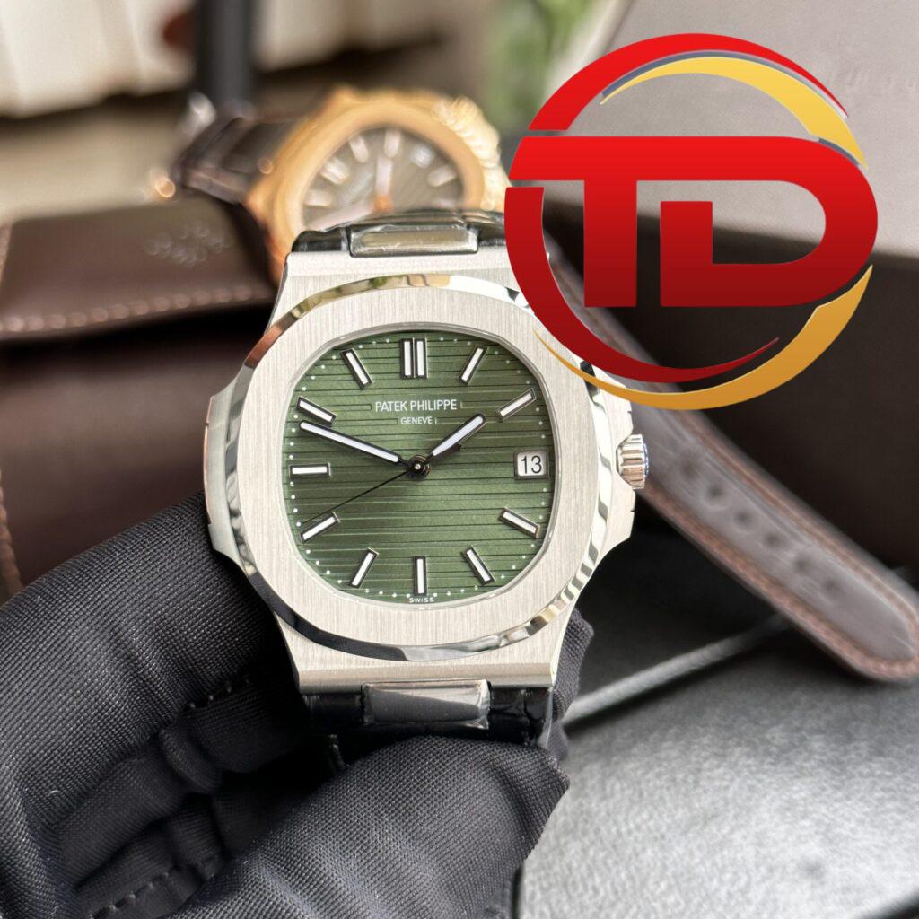 ĐỒNG HỒ PATEK PHILIPPE NAUTILUS 5711 MẶT XANH DÂY DA REP 11 3K FACTORY