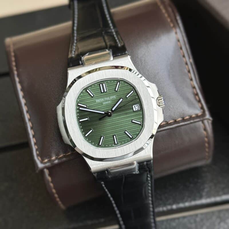 ĐỒNG HỒ PATEK PHILIPPE NAUTILUS 5711 MẶT XANH DÂY DA REP 11 3K FACTORY