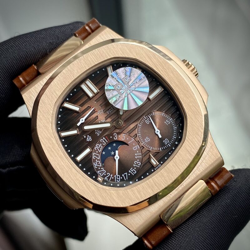 ĐỒNG HỒ PATEK PHILIPPE NAUTILUS 5712G MÀU NÂU FAKE 11 PF FACTORY