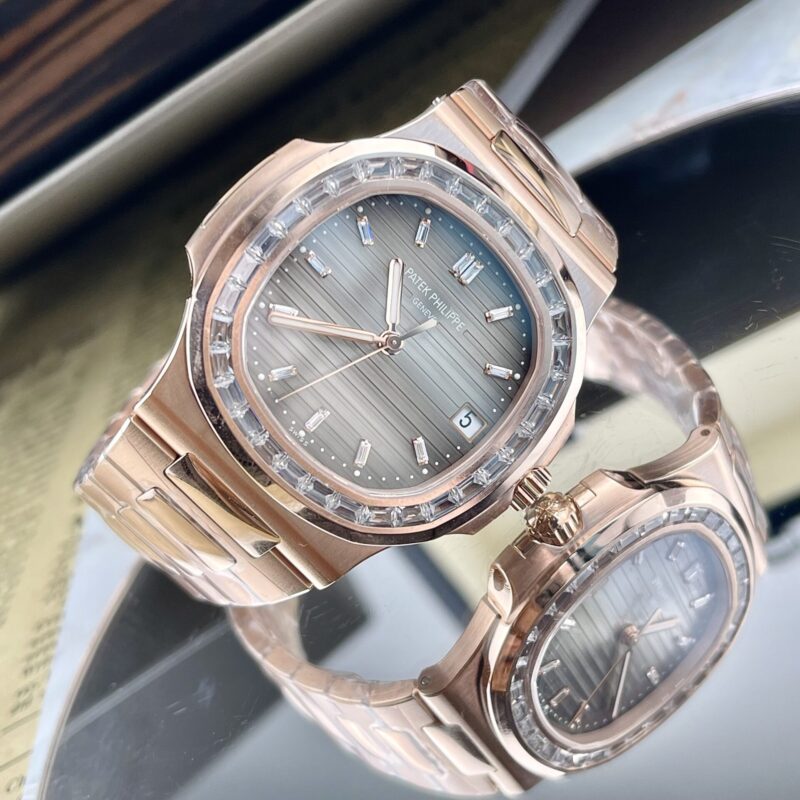 PATEK PHILIPPE NAUTILUS 5723 REPLICA 11 MẶT XANH BỌC VÀNG HỒNG 18K