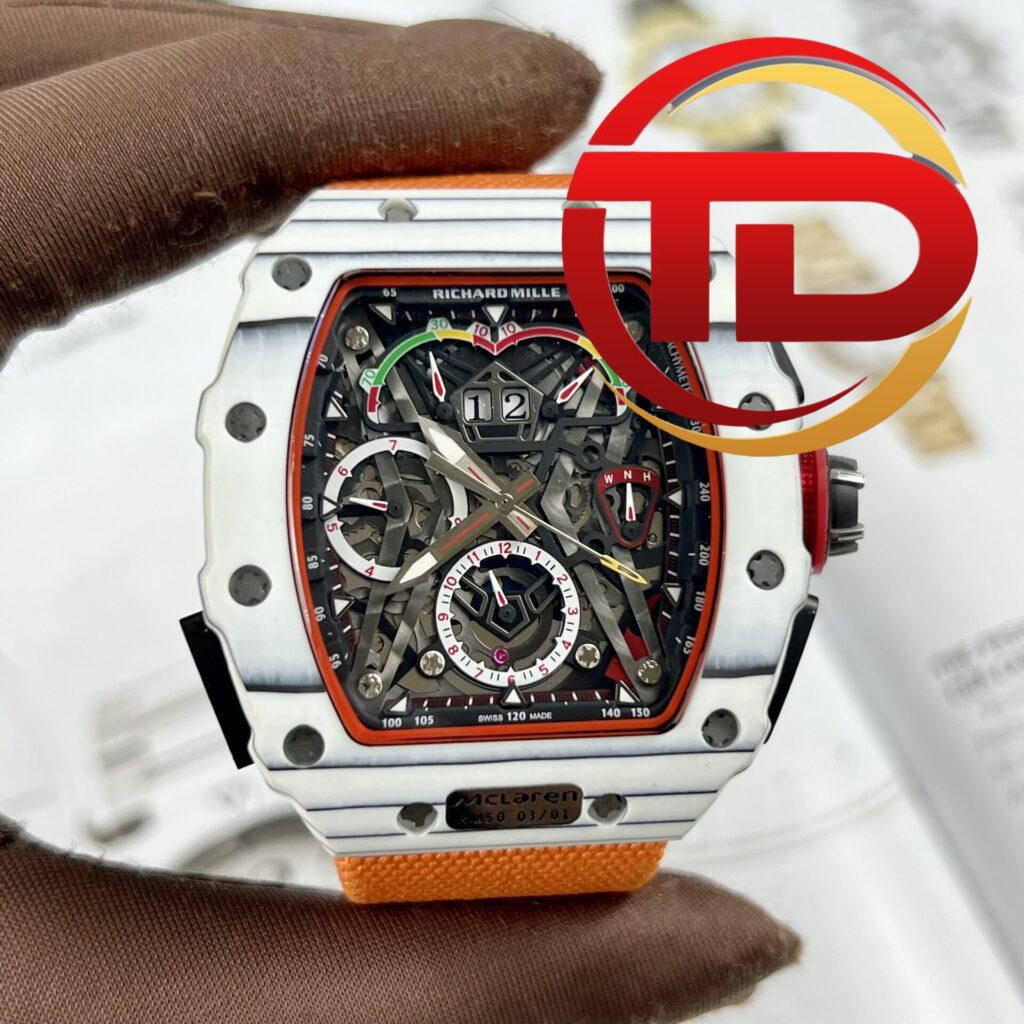 ĐỒNG HỒ RICHARD MILLE NAM RM 50-03 MCLAREN DÂY VẢI CAM REP 1:1
